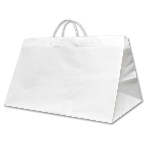 Large Take Out bag with Clip Loop Handle (100ct) - PackTrio